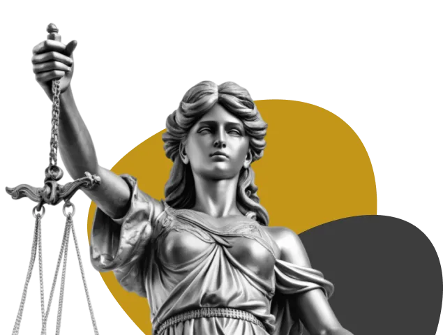 Estátua da Justiça segurando a balança